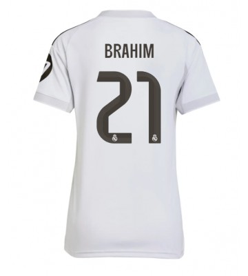Real Madrid Brahim Diaz #21 Hjemmebanetrøje Dame 2025-26 Kortærmet